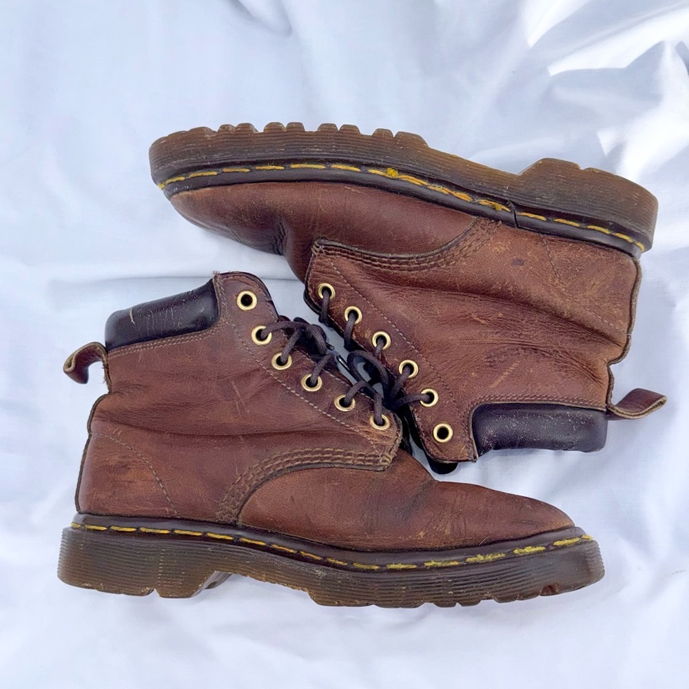 Vintage Dr Martens 939 Crazy Horse Brown Leather Made In England Women’s Size 5